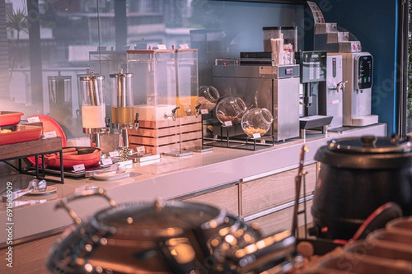 Fototapeta the breakfast buffet meaning