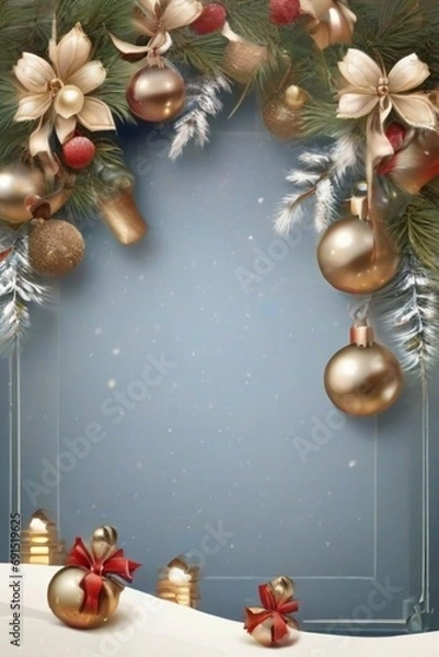 Obraz christmas greeting card