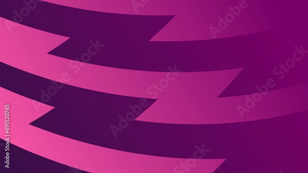 Obraz Zigzag Magenta background. EPL English Premier League thumbnail video print web background.