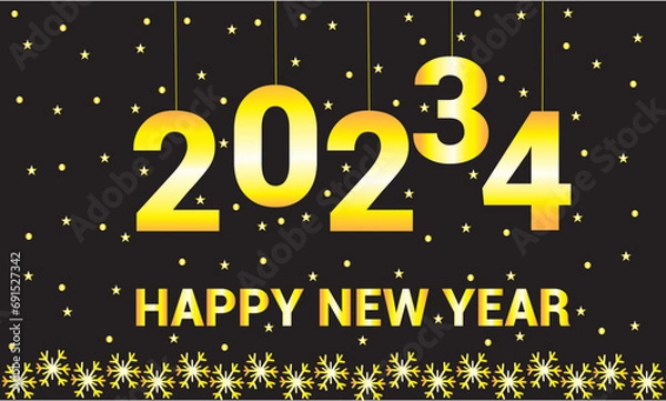 Obraz 2023 Happy New Year Background for your Seasonal star background