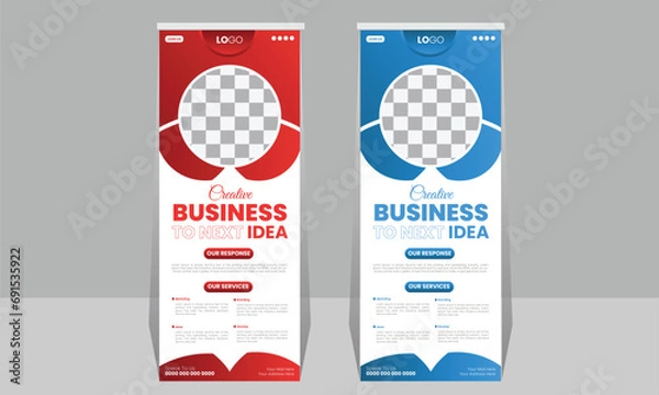 Obraz Creative Professional Business Rollup Banner Design Template