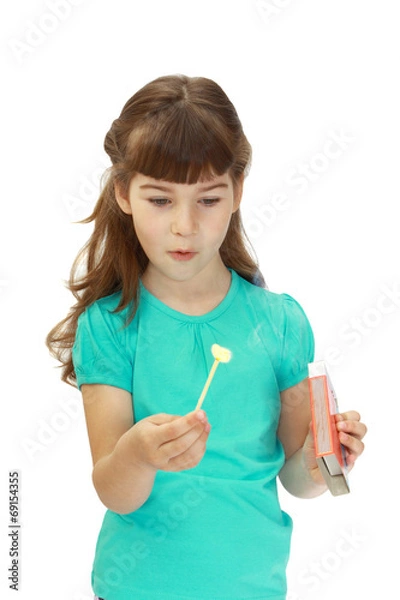 Obraz Girl with matches