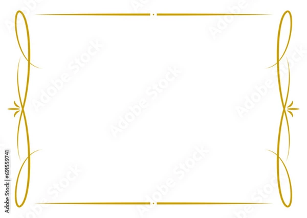 Obraz エレガント　フレーム　高級感　金色