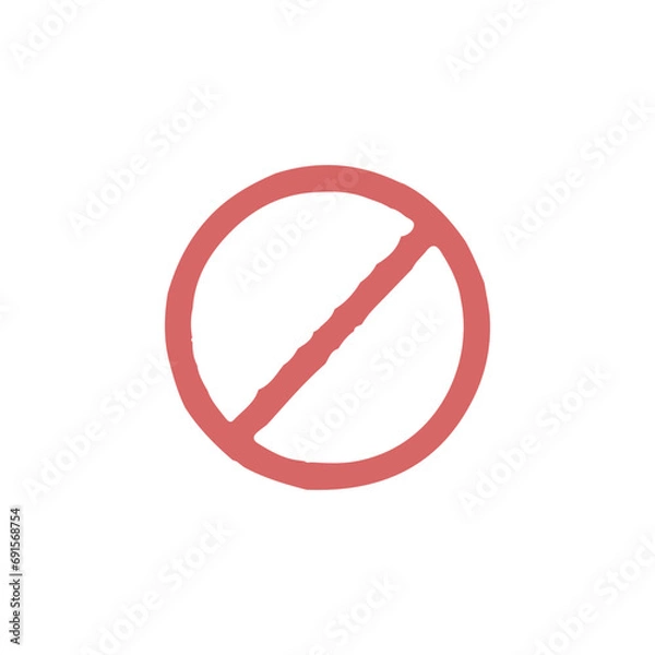 Fototapeta Stop icon. Do not sign. Simple style danger poster background symbol. Stop brand logo design element. Stop t-shirt printing. Vector for sticker.