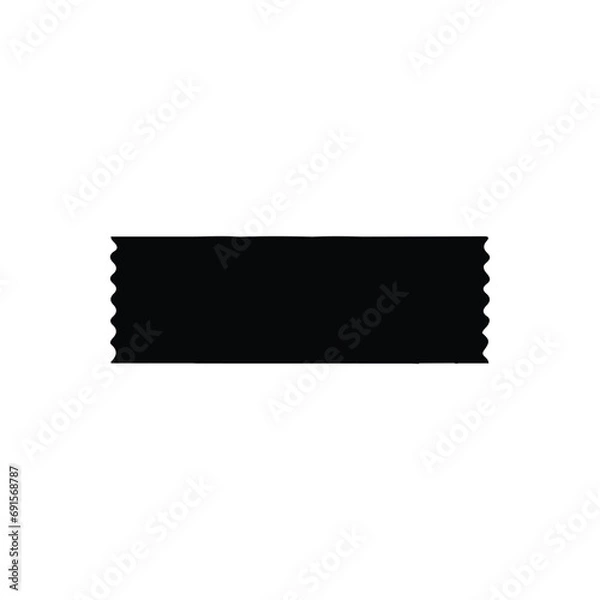 Fototapeta Ribbon banner icon. Simple style company poster background symbol. Ribbon banner brand logo design element. Ribbon banner t-shirt printing. Vector for sticker.