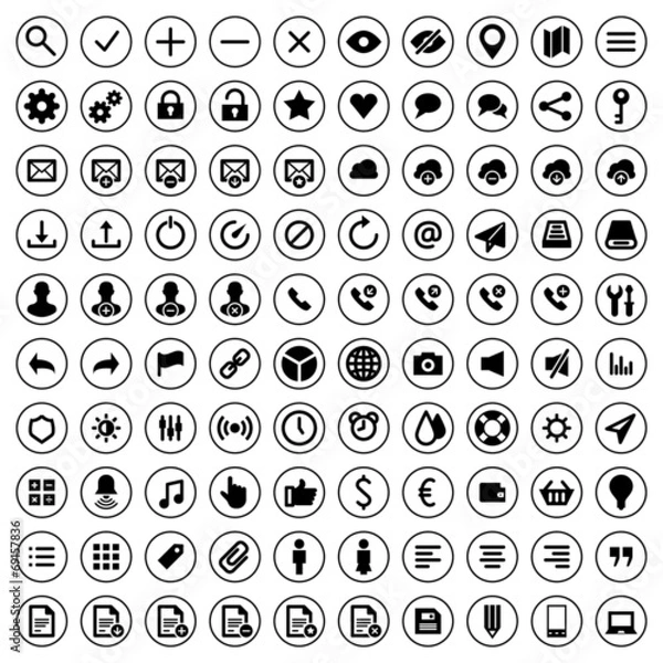 Fototapeta Web site icons set vector design elements for design