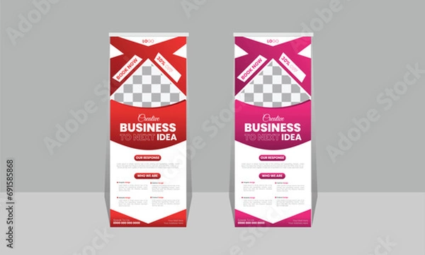 Obraz Creative Professional Business Rollup Banner Design Template