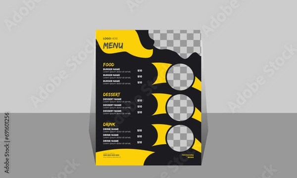 Obraz Delicious Restaurant Menu Design Template