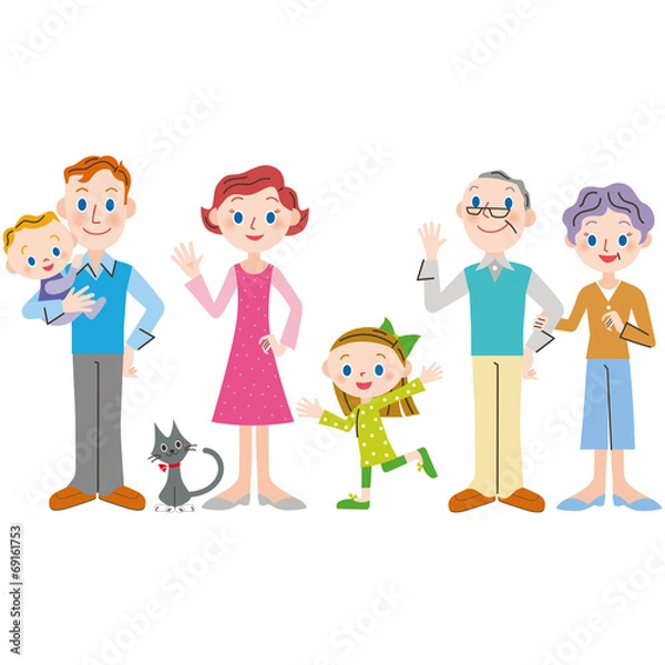 Obraz 仲良し外国人家族