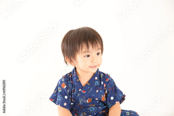 Obraz 甚平を着た男の子
