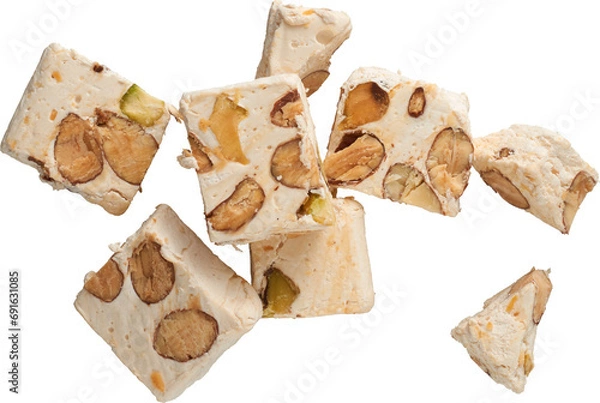 Fototapeta Nougats Candies Bars - Ready to use PNG Cutout Isolated Image