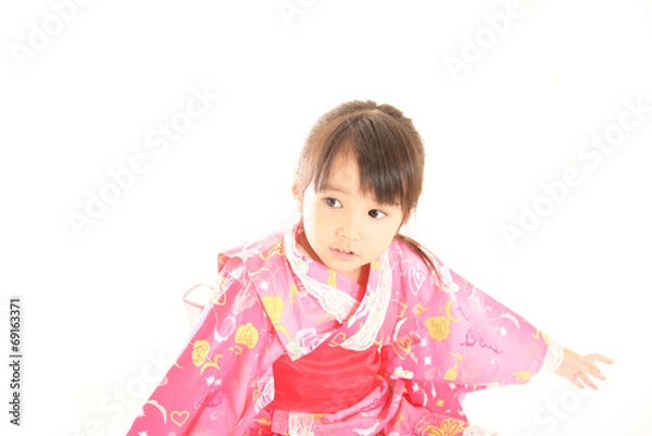 Obraz 浴衣を着た女の子