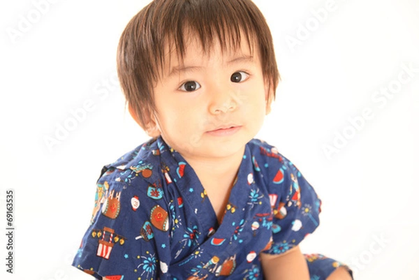 Obraz 甚平を着た男の子