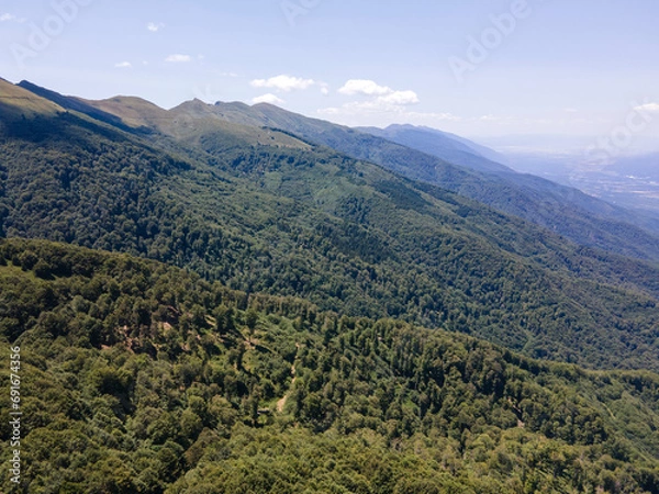 Obraz Aerial view of Belasitsa Mountain, Bulgaria