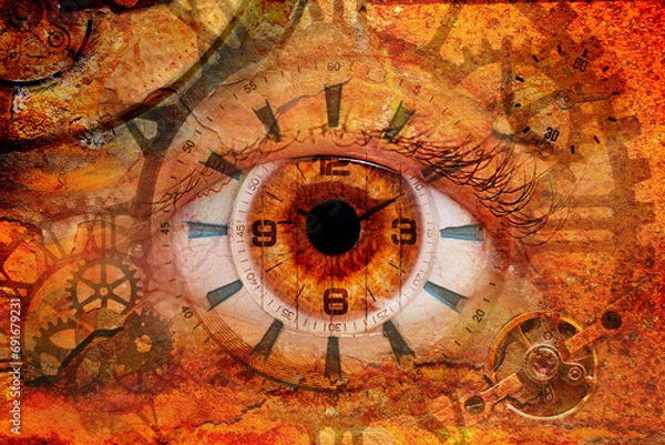 Fototapeta eye in time 