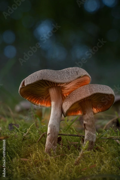Fototapeta mushrooms in the forest