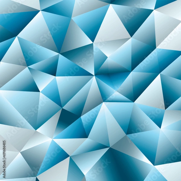 Obraz Polygonal rainbow mosaic background. Abstract low poly vector illustration. Triangular pattern in halftone style. Template geometric business design with triangle for poster, banner, card, flyer