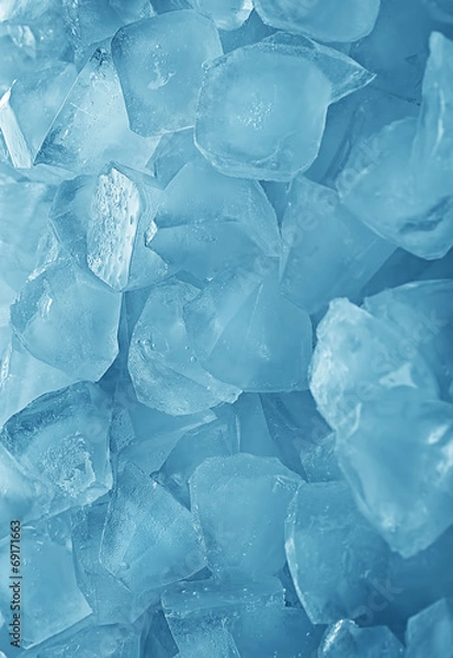 Fototapeta background with ice cubes