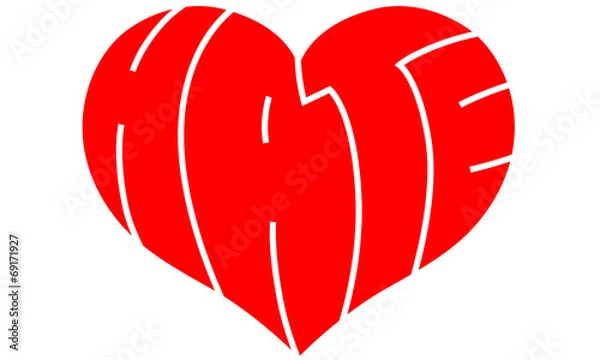 Obraz Love Hate