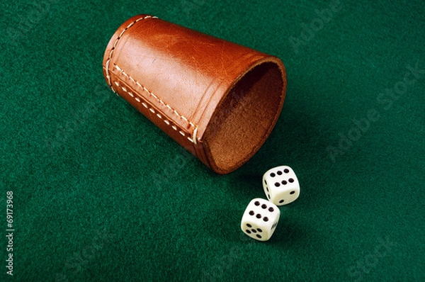 Fototapeta dice cup
