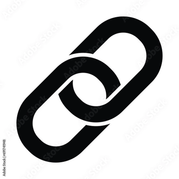 Fototapeta link icon vector logo template