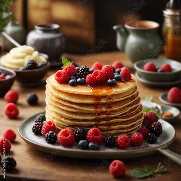 Obraz mix berry pancake