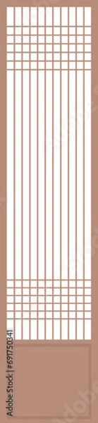 Obraz 한국 한옥 문틀 