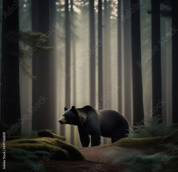 Obraz bear in the woods