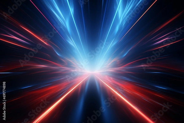 Fototapeta abstract background with rays