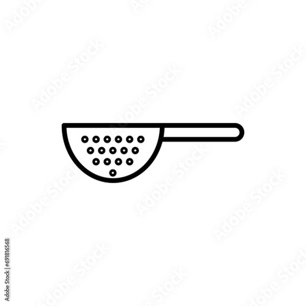 Fototapeta strainer line icon