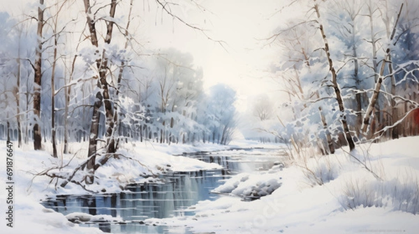Fototapeta winter landscape