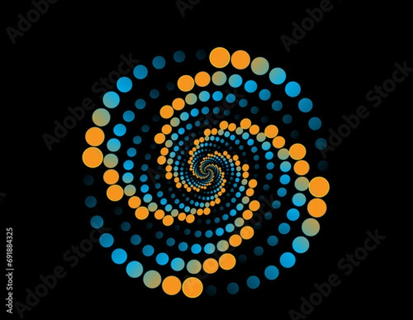 Obraz abstract spiral, background, effect