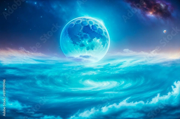 Obraz stars nebula abstraction planet satellites