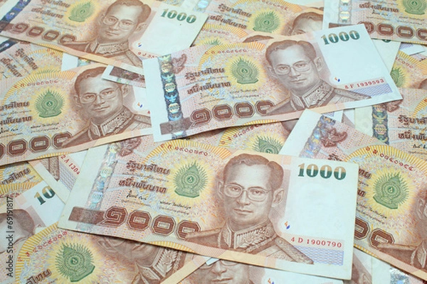 Obraz 1000 baht banknotes