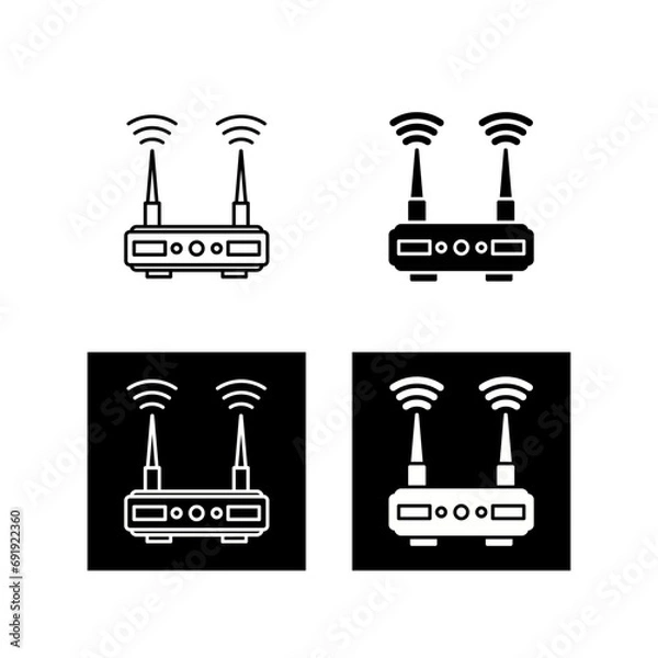 Fototapeta Router Vector Icon