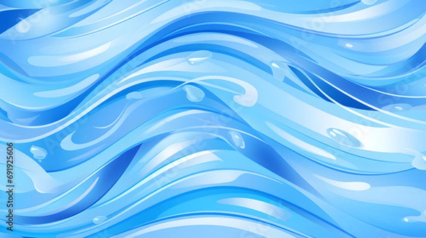 Obraz Abstract Blue Water Waves Background