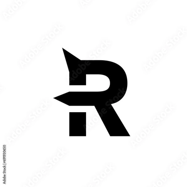 Fototapeta R Llogo that formed letter S Stock Vector | Adobe Stock