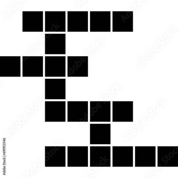 Fototapeta Crossword Web Icon