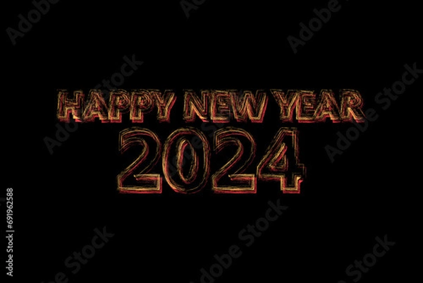Obraz happy new year 2013 neon