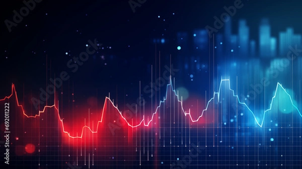 Fototapeta Pulse Monitoring: Healthcare Data Insights