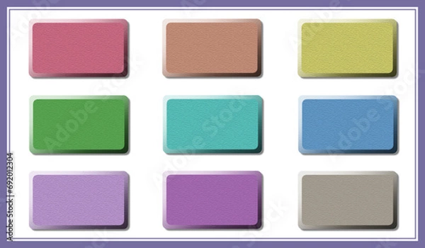 Fototapeta ボタンセット6