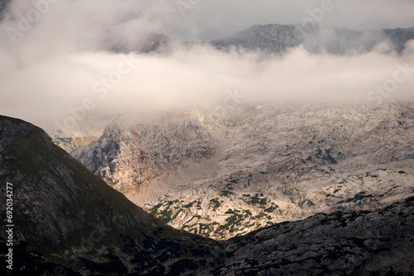 Fototapeta Steinernes Meer, mountain landscape in Bavaria, Germany and Austria