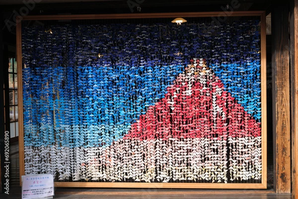 Obraz mt fuji painted