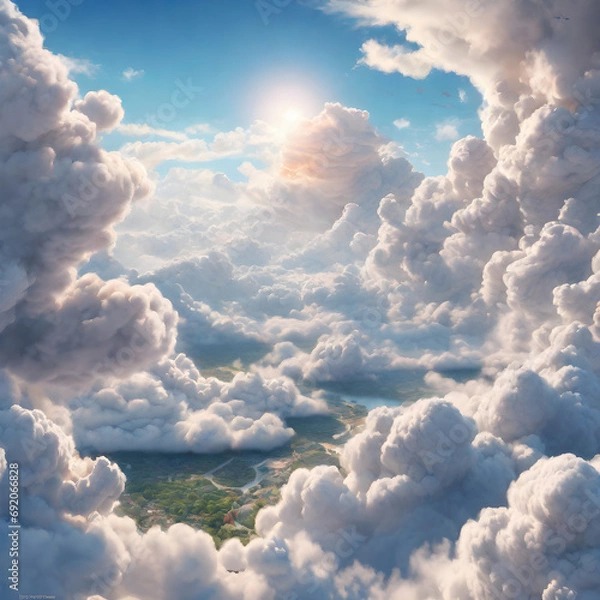 Obraz clouds in the sky, landscape
