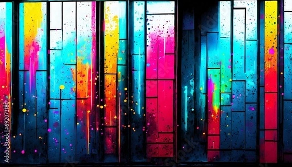 Obraz ABSTRAKCYJNA ŚCIANA