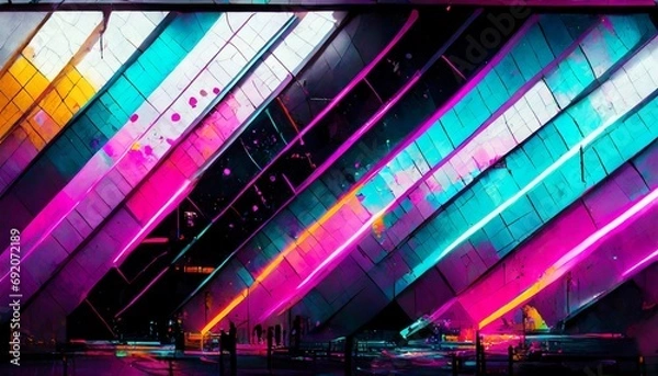 Obraz ABSTRAKCYJNA ŚCIANA