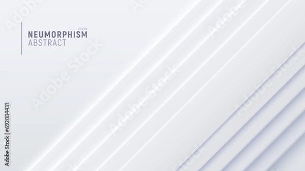 Obraz Top view abstract background from white strips.