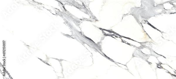 Fototapeta White Marble texture abstract background pattern with high resolution. Marble granite background wall surface.