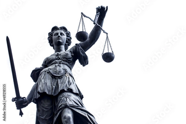 Obraz Statua Lady Justice w Niemczech, Frankfurt