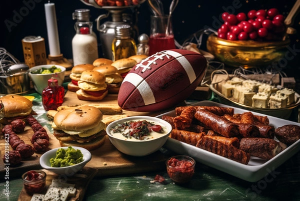 Obraz Super Bowl Snack Spread